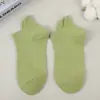 Calcetines de Primavera y Verano Calcetines Cortos para Mujer Color Sólido Transpirables de Algodón Calcetines Deportivos para Pareja Calcetines Deportivos para Correr Listos para la Venta