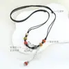 Nuevo Collar de Mariposa de Cerámica China para Mujer Nicho de Arte Cadena de Lana Suministro para Puestos Ambulantes Venta al por Mayor Cadena para Clavícula de Temperamento