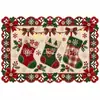 2027 Nuevo Mantel Individual de Encaje Navideño Mantel Hueco Decoración de Mesa Festiva Accesorios para el Hogar
