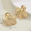 Pendientes de Oro Estilo Europeo y Americano Transfronterizos Retro Ins Lujo Accesible Diseño de Nicho Moda Versátil Pendientes Elegantes Pendientes