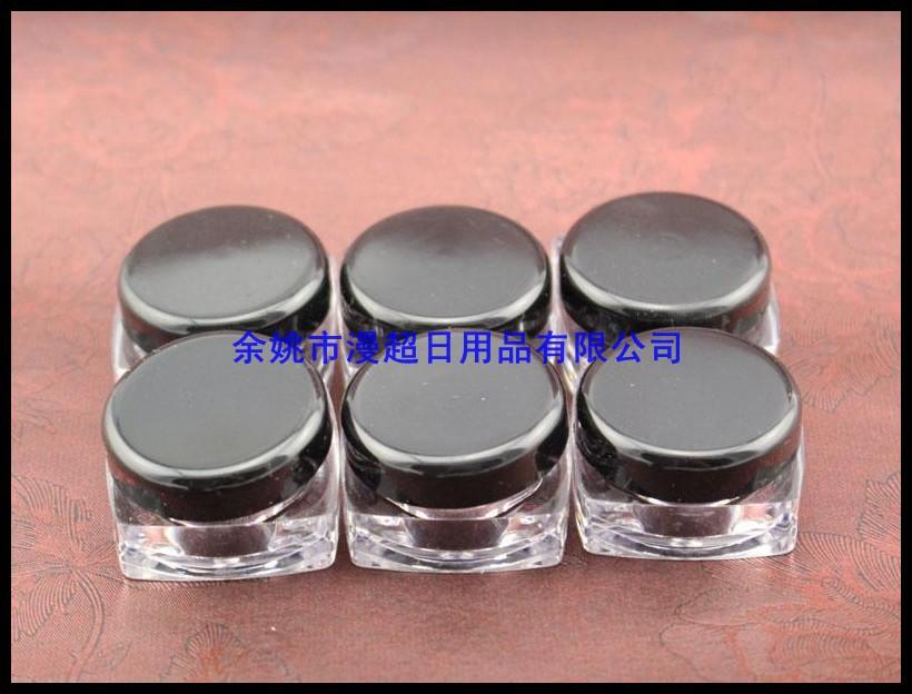 5g black lid clear cosmetic em