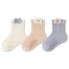 Calcetines para Bebé Verano Estilo Delgado Clase A Algodón para Recién Nacido Calcetines Cortos de Malla Dibujos Animados Sin Costuras Puño Suelto