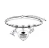 Pulseira Cruzada Europeia e Americana de Aço Inoxidável Osso de Cobra Pulseira Temporada de Formatura Presente Comemorativo de Feriado Pulseira com Gravação de Aço Titânio Atacado