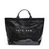 Bolsa Tote Vintage DuPont Letra Casual Versátil Bolsa de Mão Minimalista Transparente Simples para o Dia a Dia Bolsa de Grande Capacidade para Mulheres