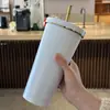 Venda Direta de Fábrica 304 Copo de Café a Vácuo de Grande Capacidade Camada Dupla Copo de Carro Copo de Presente Copo com Canudo de Aço Inoxidável