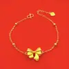 Pulsera de moño para niña estilo Xiaohongshu con acabado cepillado brillante, Pulsera de moda Runaway Princess para mujer, Al por mayor