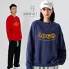 Sudadera Camiseta de Trabajo 100% Algodón Estampado Personalizado Logo Bordado Manga Larga Uniforme de Reunión de Clase Camisa Cultural para Celebración de Aniversario