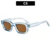 Gafas de Sol Retro Europeas y Americanas de Montura Pequeña Cuadrada Moda Simple de Gama Alta Tendencia Gafas para Mujer Personalizadas de Celebridad de Internet