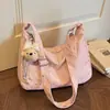 Moda Casual Nova Primavera e Verão 2026 Transfronteiriça Estilo Coreano Nicho Feminina Bolsa de Ombro Transversal Bolsa de Commuter Formato de Bolinho