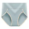Ropa interior nueva de cintura alta para mujer, alta elasticidad, antibacterial, entrepierna de grafeno, transpirable, cadera, triángulo para mujer