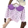 Sudadera de Otoño para Niña 2026 Nuevo Estilo Coreano Camiseta con Cuello de Muñeca Manga Larga Suéter de Flores para Bebé Niña