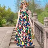 Vestido de Algodão e Seda de Alta Qualidade para Mães, Super Estiloso, Novo Modelo 2026, Vestido Regata de Verão Estilo Férias Relaxantes para Mulheres