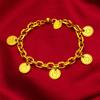 Pulsera nueva para mujer de oro de arena de Vietnam, pulsera transfronteriza europea y americana para mujer, joyería al por mayor