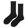 Calcetines para hombre de media pantorrilla, calcetines finos para primavera y otoño, algodón, blanco y negro versátil de color sólido, medias para hombre, calcetines para hombre modernos