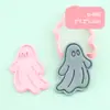 Molde de Biscoito Fantasma de Halloween Ferramenta para Assar Biscoitos Molde Estéreo 3D Simulação de Fondant