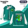 Ropa de Minecraft Chaqueta para Niños Otoño Chaqueta de Béisbol de Otoño para Niños Chaqueta Elegante para Niños Prenda Infantil de Moda