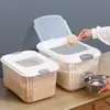 Cubo de Arroz para Cocina Caja de Arroz Sellada para el Hogar 7.50 kg-20.00 kg Tanque de Arroz Tanque de Almacenamiento Caja de Almacenamiento de Arroz a Prueba de Insectos y Humedad