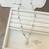 Bolo Street Punk Collar de Lujo Ligero Nudo de Una Palabra Simple Cadena para Suéter de Gama Alta para Mujer Moda Masculina
