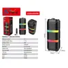 Altavoz Bluetooth Portátil para Exteriores y Escritorio Sing-E de 4 pulgadas con Luces LED Soporta Función de Radio FM