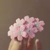 Primavera de 2025 novo grampo de cabelo menina grampo doce flor bordada clip para franja lateral temperamento gentil versátil