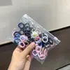 Argola de Toalha Infantil Sem Pelo Elástico de Borracha Alta Amarrador de Cabeça Feminino Elástico de Polegar de Menininha Faixa de Cabelo Corda para Cabeça de Bebê