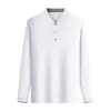 Camisa Polo Ligera de Secado Rápido Transfronteriza con Mangas Largas y Cuello Camisero para Deportes al Aire Libre, Corte Entallado, Ropa de Trabajo Personalizable con Logo Corporativo