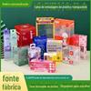 Caixa de embalagem de PP personalizada probiótica PVC fosco caixa de cor café frio pet caixa de embalagem de plástico transparente dobrável