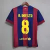 14-15 Camiseta Barcelona Clásica Retro Top No. 9 Suárez No. 11 Camiseta de Fútbol Retro de Neymar Manga Corta