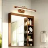 Luz frontal de espejo recargable transfronteriza, no requiere cableado, luz de gabinete de espejo, luz de mesita de noche para dormitorio, luz para tocador y maquillaje, luz de pared simple para baño