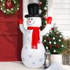 Decoración navideña de Año Nuevo transfronteriza, juguete inflable de invierno, muñeco de nieve, vaso para fiesta en el patio al aire libre.