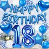 Globos de papel de aluminio estilo americano para decoraciones de fiesta de cumpleaños, globos de números y letras para edades 16, 21 y 28, accesorios para escenas