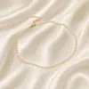 Europeu e Americano transfronteiriço retro novos acessórios de camada única corrente fina Jóias de charme feminino simples colar de corrente nua de pérolas