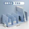 Suporte de Livros de Acrílico Suporte de Leitura Porta-Livros Estante de Mesa Artefato de Armazenamento de Livros Prateleira de Armazenamento Divisória