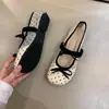 Zapatos Mary Jane con Lunares Franceses y Moño Chuyuji para Mujer, Primavera/Verano 2026, Dulces y Delicados, Adecuados para Faldas, con una Sola Correa