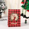 Sacola de Papel Kraft de Natal Sacola de Papel Kraft de Natal Sacola de Presente de Natal Rena Neve Árvore de Natal Sacola Tote de Natal