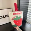¡Buena suerte y fortuna! Bolsa cubo de dibujos animados con temática de frutas creativas, perfecta como regalo para la fiesta del primer cumpleaños de un bebé, o como un elegante bolso de mano para que las mamás lo lleven cuando salen.