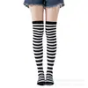 Calcetín navideño calcetín alto a rayas calcetines para niños calcetín japonés calcetín hasta la rodilla calcetín para fiesta de cosplay de Halloween