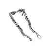 Pulsera de Cadena Trenzada Vajra Pestle de Plata de Ley S925 Retro Vieja Simple Moda Versátil Estilo Étnico Pulsera para Hombre