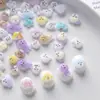Mini Perro de Felpa Artificial Accesorios de Resina DIY Pegamento de Crema Funda de Teléfono Móvil Pasador Pegatina Teclado Decoración para Uñas
