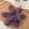 Malla Elegante tipo Hada con Borde Quemado Camelia Accesorios para el Cabello Broche Accesorios para Ropa Hechos a Mano DIY