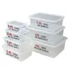 En Stock Envío Rápido PP de Grado Alimenticio Transparente Sellada Caja para Conservar Fresco Caja de Almacenamiento para Refrigerador Calentamiento en Microondas Caja para Porcionar Alimentos Secos
