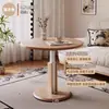 Mesa de café de altura ajustable para apartamentos pequeños, uso en el hogar, mesa auxiliar para sofá, mesa de comedor, mesa redonda, mesa de té para balcón
