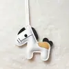 Venda direta da fábrica em estoque Pingente de bolsa de pônei do Ano do Cavalo Couro PU "Riqueza Instantânea" Chaveiro de pônei de desenho animado