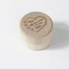 Caja Redonda para Dientes de Madera Caja de Almacenamiento de Dientes Infantiles Caja de Almacenamiento de Cabello Fetal y Cordón Umbilical Caja de Recolección de Cenizas de Animales