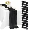 Amazon Bali Chifón Arrugado Mantel Individual, Mantel de Gasa Semitransparente, Mantel de Boda Estilo Bohemio Festivo
