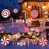Nuevo letrero de suelo navideño con diseño de cachorro Grinch, letrero impermeable para césped de fiesta al aire libre, jardín