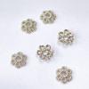 Separador Hueco con Tapa de Flor Chapado en Oro de 18K DIY Soporte para Cuentas Material para Pulsera de Hilo de Cuentas Accesorios de Joyería Flor