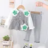 Conjunto de Verano para Bebé Niña 2023 Ropa y Pantalones Infantiles Modernos Estilo Coreano Pequeño Conjunto Estilo Chanel para Niñas