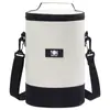 Bolsa Redonda para Fiambrera, Bolso Bandolera Térmico, Bolsa Térmica de Papel de Aluminio Espesado, Bolsa para el Almuerzo de Oficinista, Bolsa Térmica para Alimentos al Aire Libre