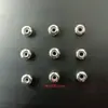 Cuentas redondas de acero inoxidable con agujero recto grande de 8 mm se pueden combinar con joyería DIY cuentas perforadas ajustar posicionamiento cuentas de goma accesorios de acero inoxidable